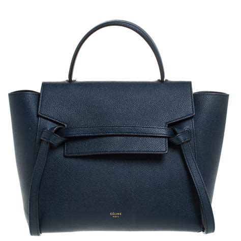 navy blue celine belt bag|WOMEN'S LUXURY BLUE BAGS AND HANDBAGS .